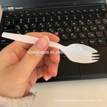 Disposable Spoon cum fork Plastic Eco-friendly Spork 14cm 2.5g white